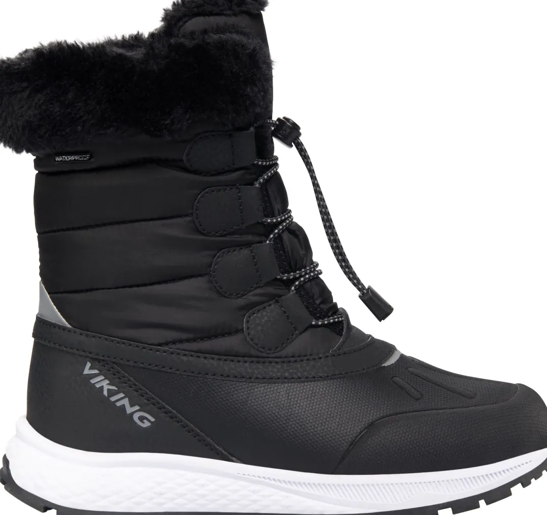 Viking Footwear Juniors' Equip Warm Waterproof Zip Black/Granite