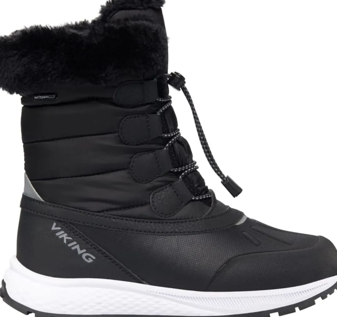 Viking Footwear Juniors' Equip Warm Waterproof Zip Black/Granite