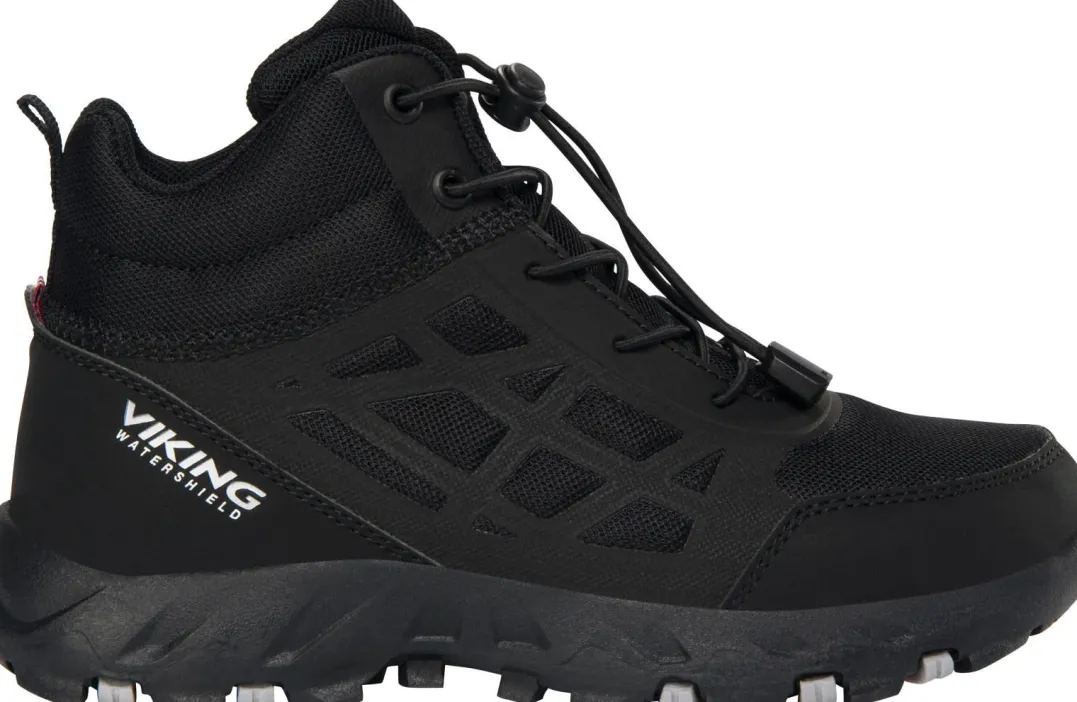 Viking Footwear Junior Track Mid Waterproof SL Black
