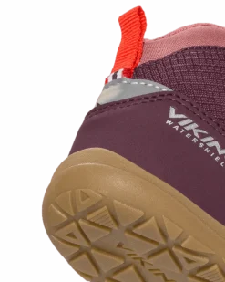 Viking Footwear Kid´s/Junior´s Aspen Barefoot Mid Wp 2v Plum