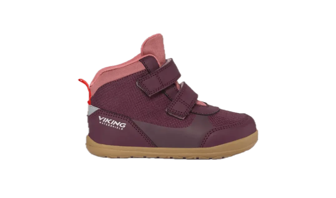 Viking Footwear Kid´s/Junior´s Aspen Barefoot Mid Wp 2v Plum