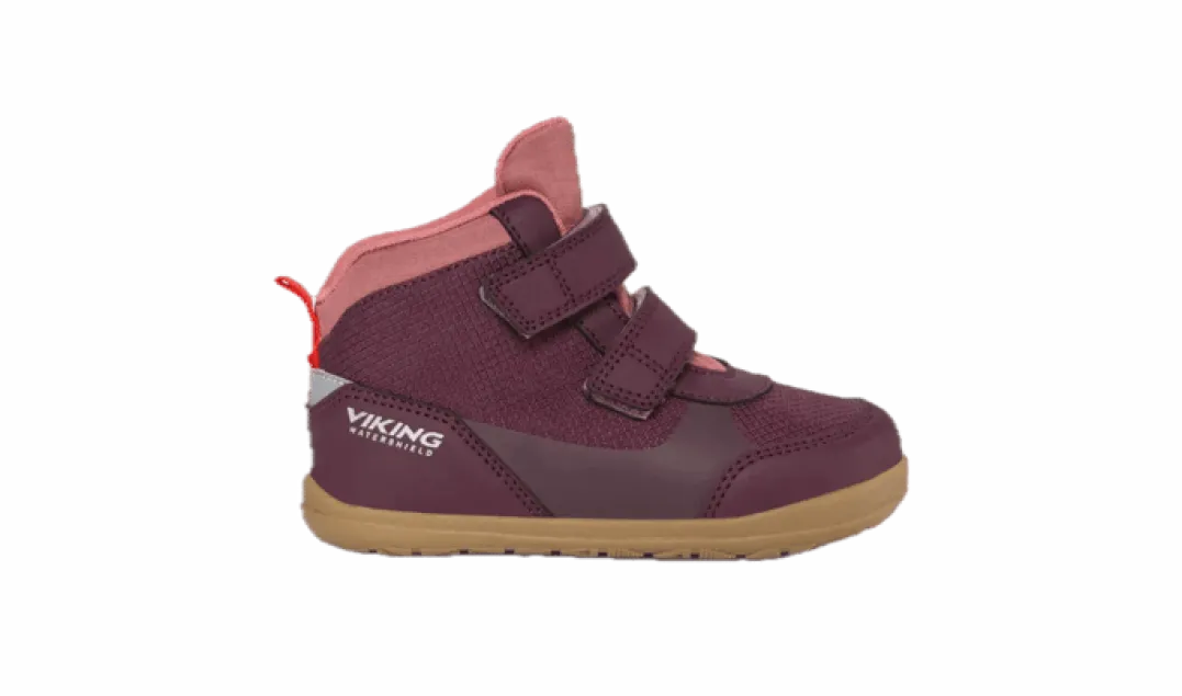 Viking Footwear Kid´s/Junior´s Aspen Barefoot Mid Wp 2v Plum