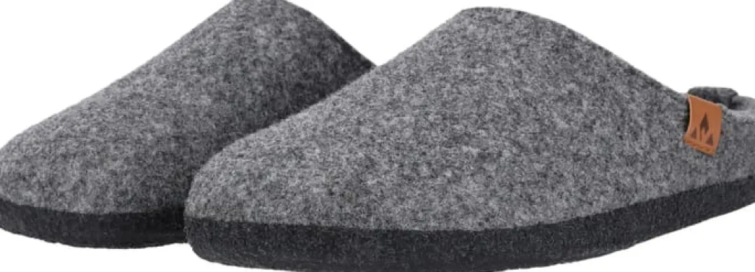 Whistler Tapai Uni Felt Slipper Dark Grey Melange