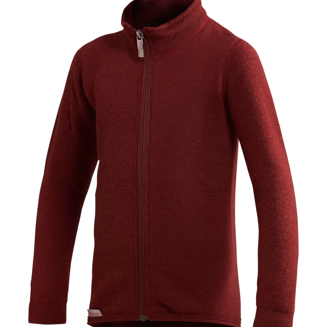Woolpower Kids' Full Zip Jacket 400 Rust Red