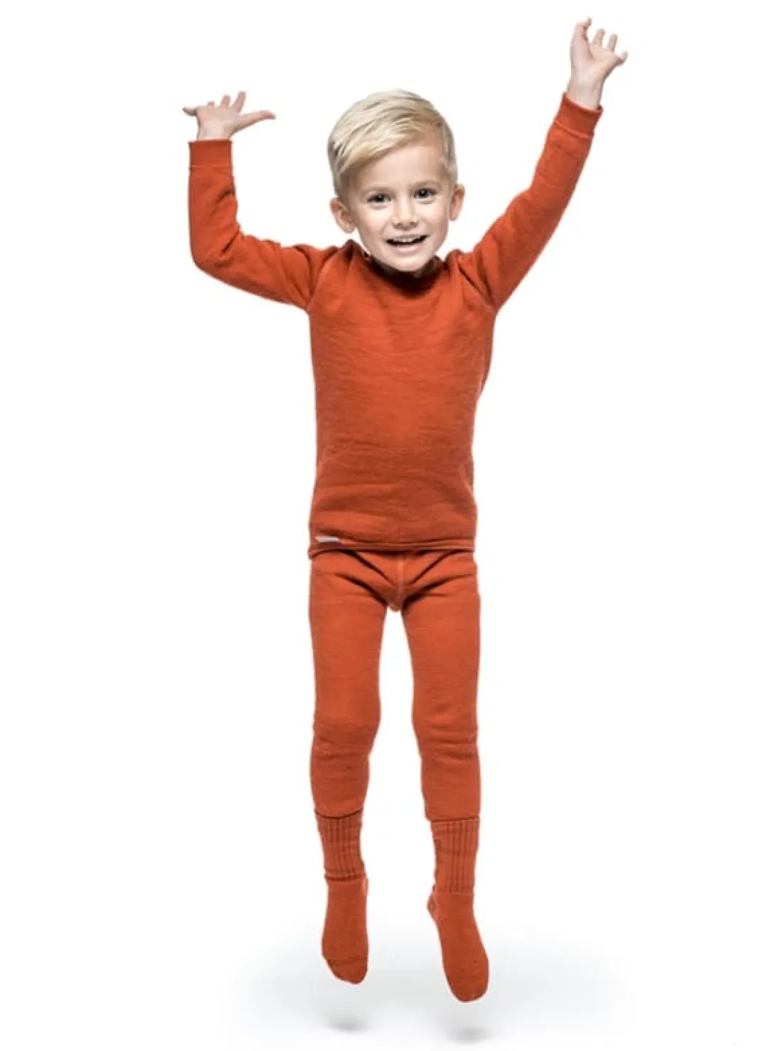 Woolpower Kids' Long Johns 200 Autumn Red