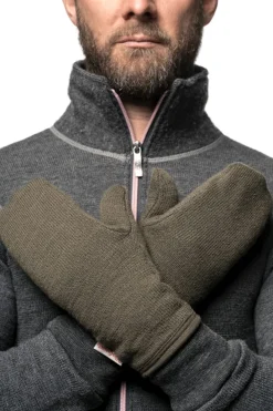Woolpower Mittens 400 Pine Green