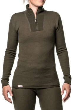 Woolpower Zip Turtleneck 200 Pine Green