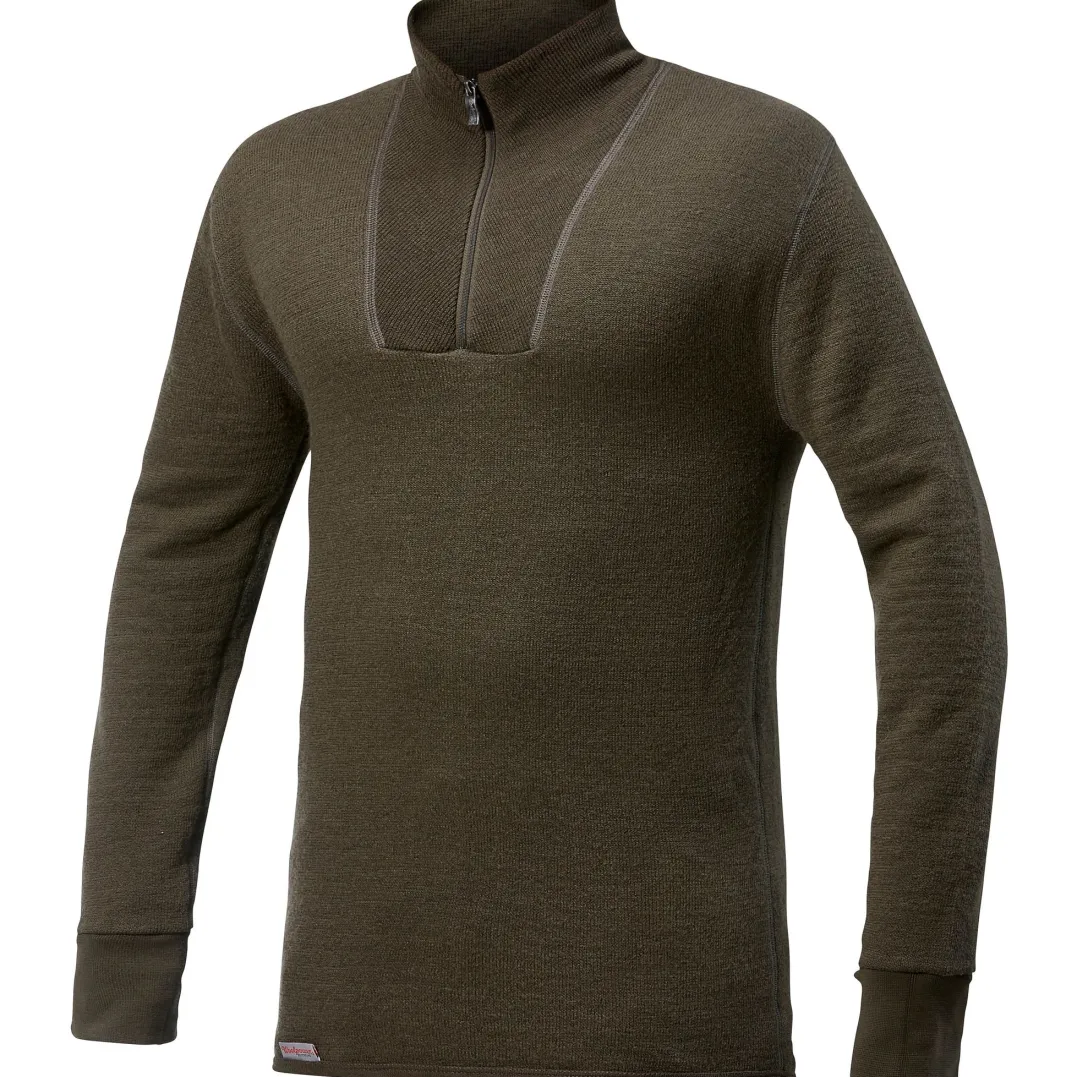 Woolpower Zip Turtleneck 200 Pine Green
