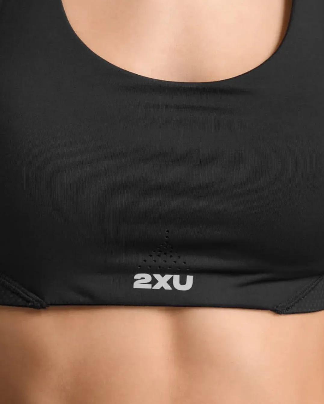 2XU Aero Mesh Medium Impact Bra Black/silver Reflective
