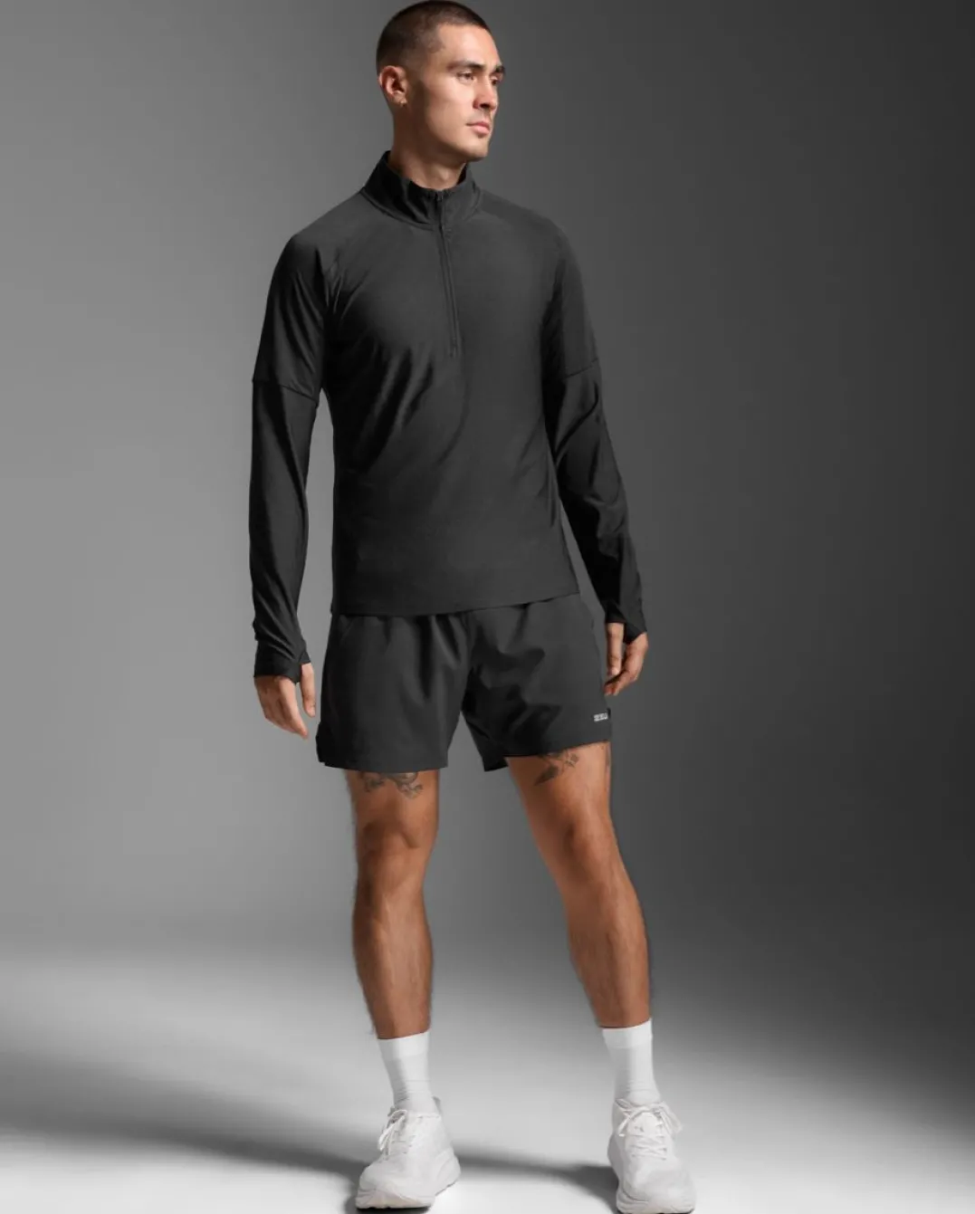 2XU Aero 1/2 Zip Black/silver Reflective