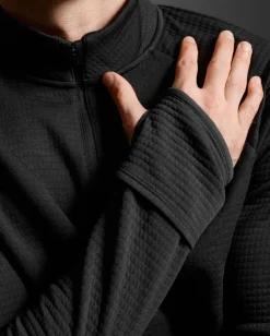 2XU Ignition Hyper-Haptic 1/4 Zip Black/silver Reflective
