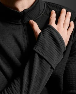 2XU Ignition Hyper-Haptic 1/4 Zip Black/silver Reflective