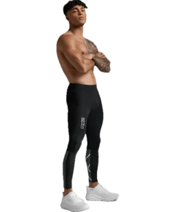 2XU Light Speed React Comp Tights Black/white Reflective
