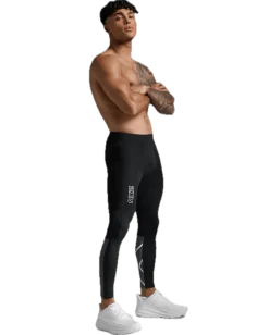 2XU Light Speed React Comp Tights Black/white Reflective