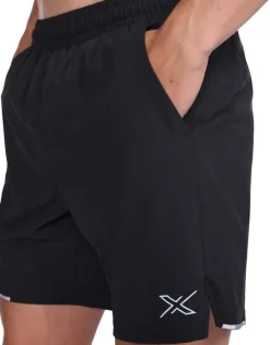 2XU Men's Aero 7 Inch Shorts Black/Silver Reflective