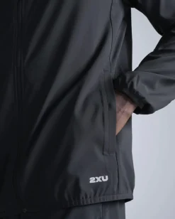 2XU Men'S Aero Jacket Black/silver Reflective