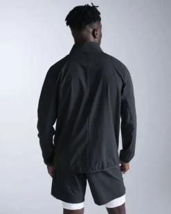 2XU Men'S Aero Jacket Black/silver Reflective