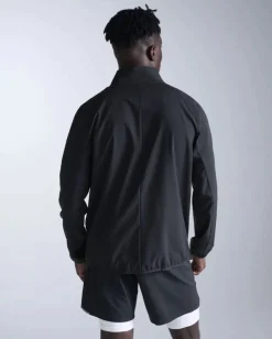 2XU Men'S Aero Jacket Black/silver Reflective