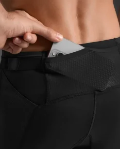 2XU Men's Aero Mesh Compression Tights Black/silver Reflective