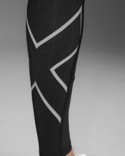 2XU Men's Aero Mesh Compression Tights Black/silver Reflective