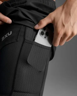 2XU Men's Aero Mesh 2-In-1 5 Inch Shorts Black/silver Reflective