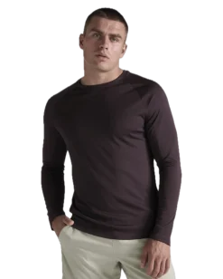 2XU Men'S Aero Mesh Long Sleeve Bark/black Reflective