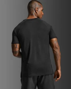 2XU Men'S Aero Mesh Tee Black/silver Reflective