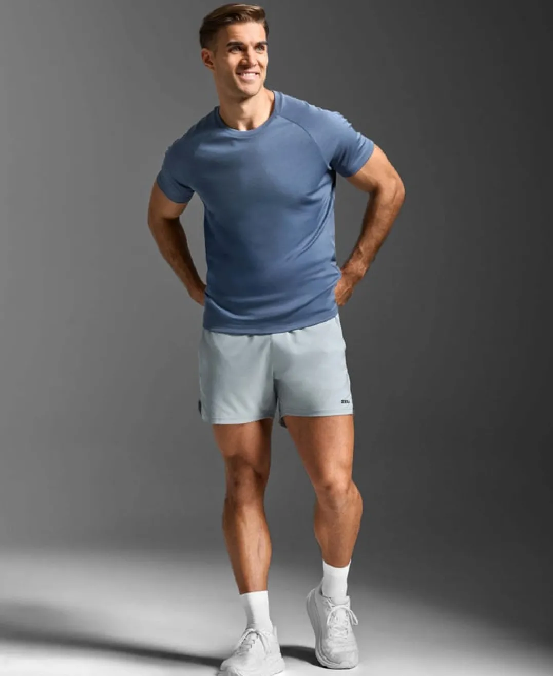 2XU Men'S Aero Mesh Tee Indigo/black Reflective