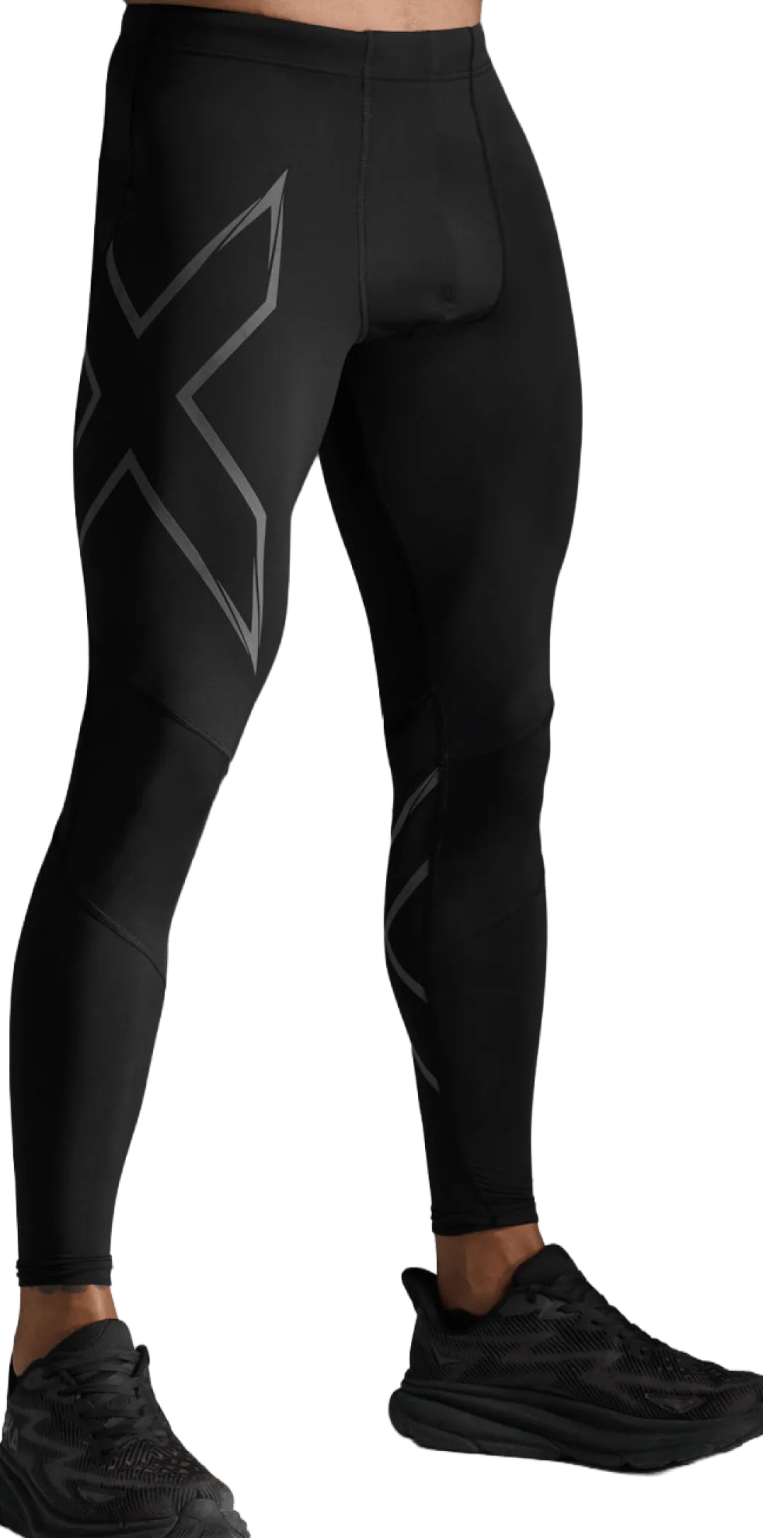 2XU Men'S Ignition Shield Compression Tights Black/ Black Reflective