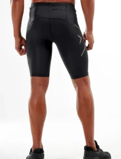 2XU Men's MCS Run Compression Shorts Black/Black Reflective