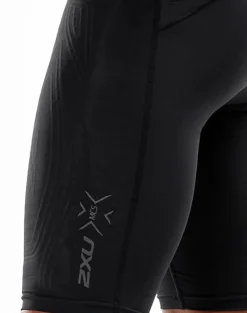 2XU Men's MCS Run Compression Shorts Black/Black Reflective