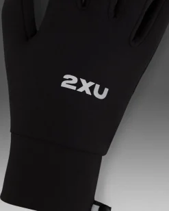 2XU Run Glove Black/silver Reflective
