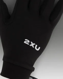 2XU Run Glove Black/silver Reflective