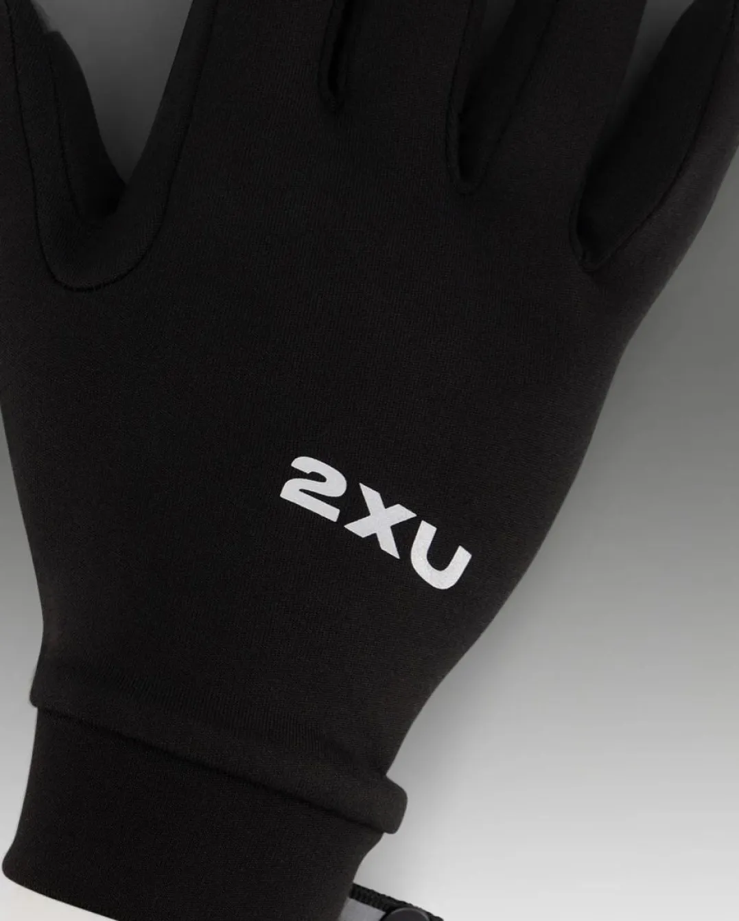 2XU Run Glove Black/silver Reflective