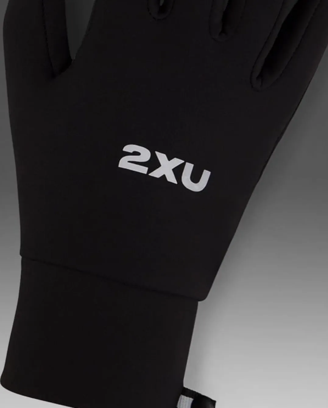 2XU Run Glove Black/silver Reflective