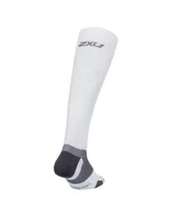 2XU VECTR Light Cushion Full Length Socks White/Grey