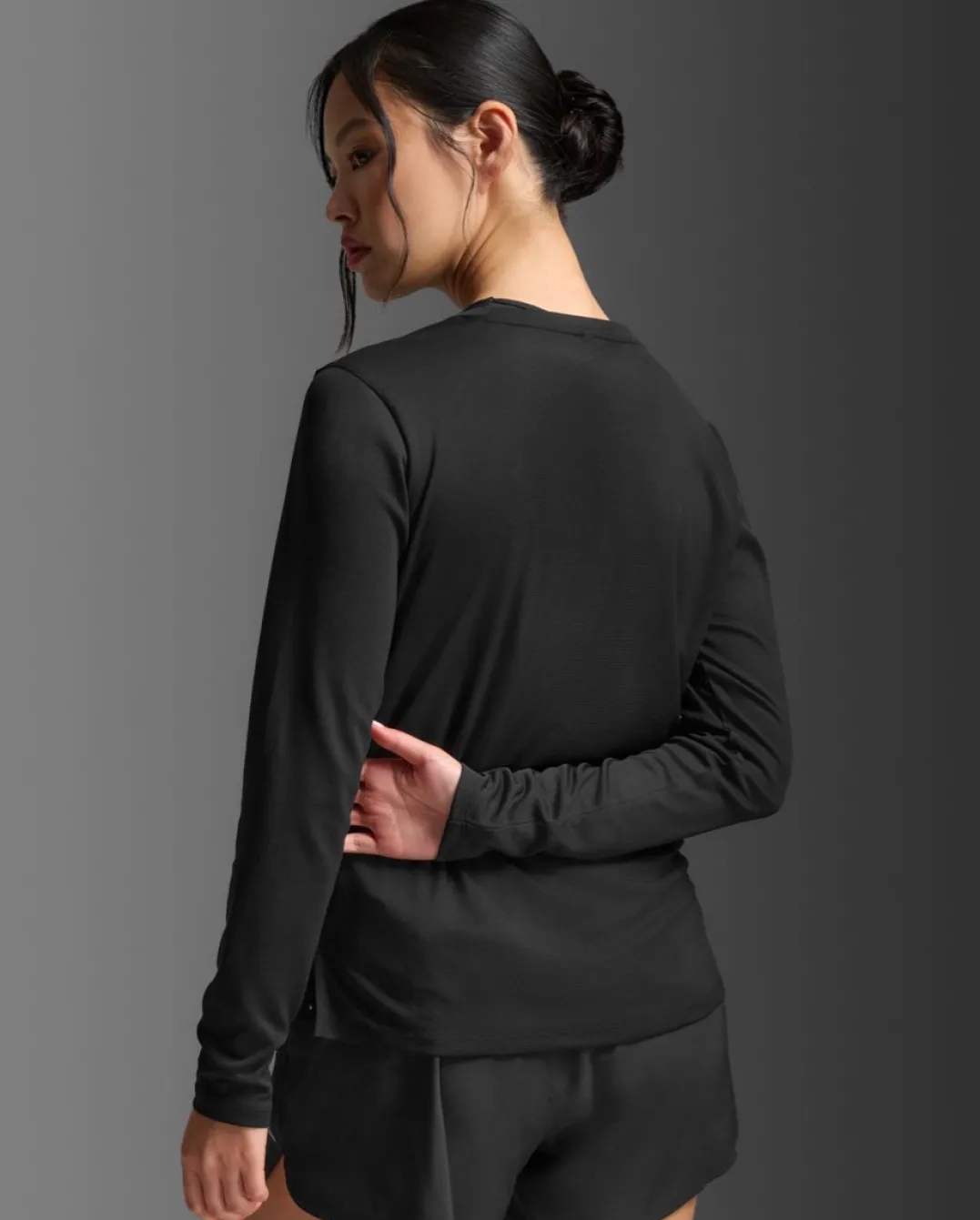 2XU Women'S Aero Mesh Long Sleeve Black/silver Reflective