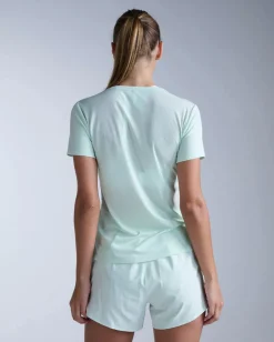 2XU Women'S Aero Mesh Tee Mint Dust/mint Reflective
