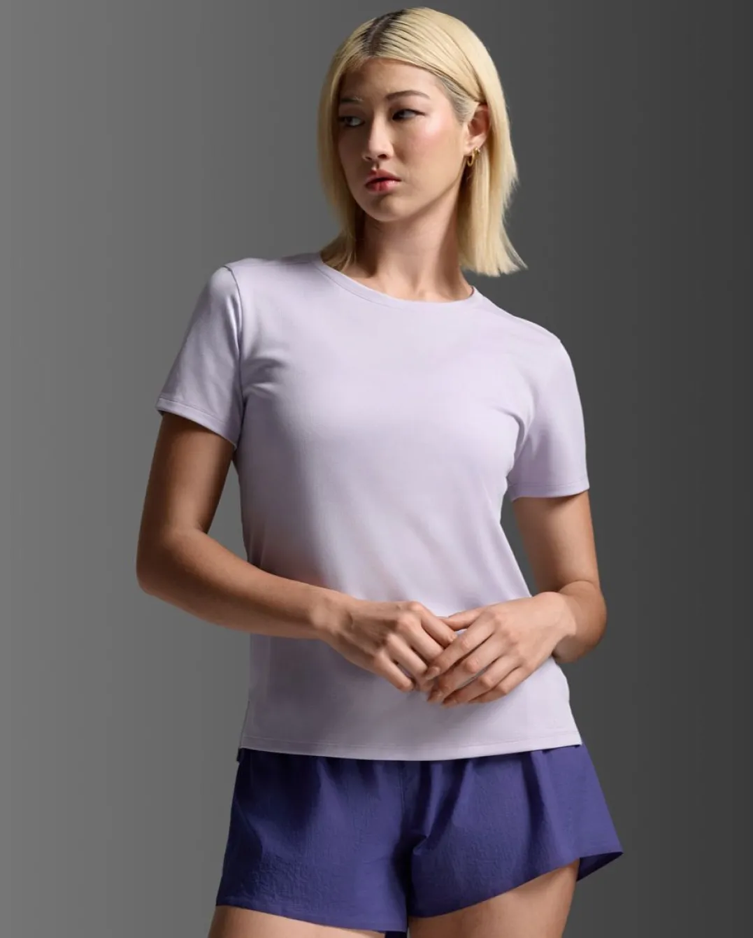 2XU Women'S Aero Mesh Tee Virtual Violet/violet Reflective