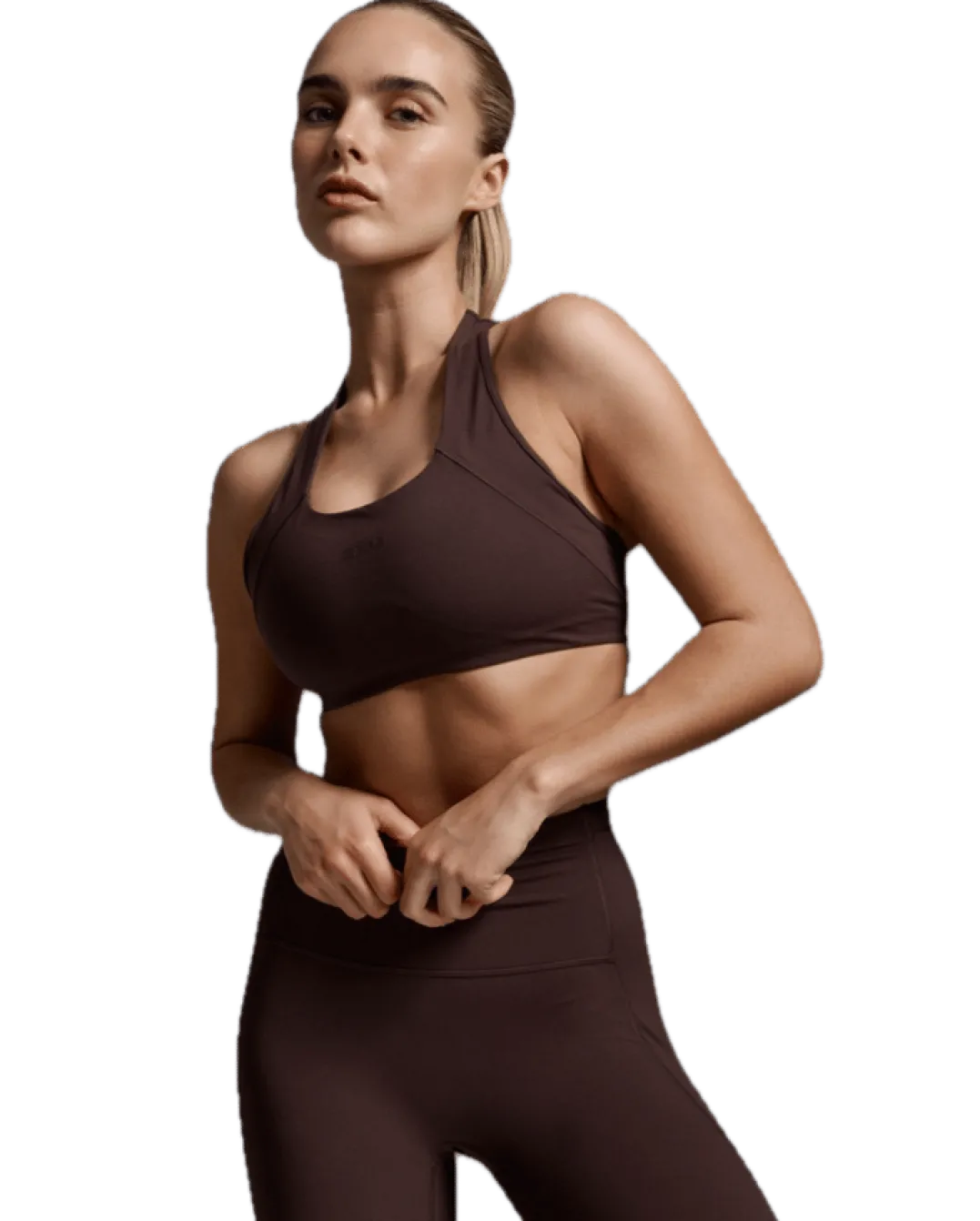 2XU Women'S Form Racerback Medium Impact Bra Bark/bark