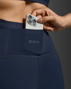 2XU Women's Form Stash Hi-Rise Compression 7/8 Midnight/midnight