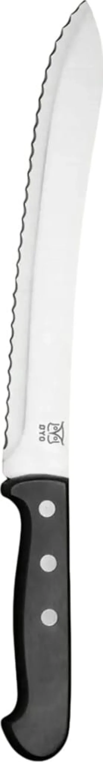 Øyo Budalen Brødkniv Sort Skaft, 21cm