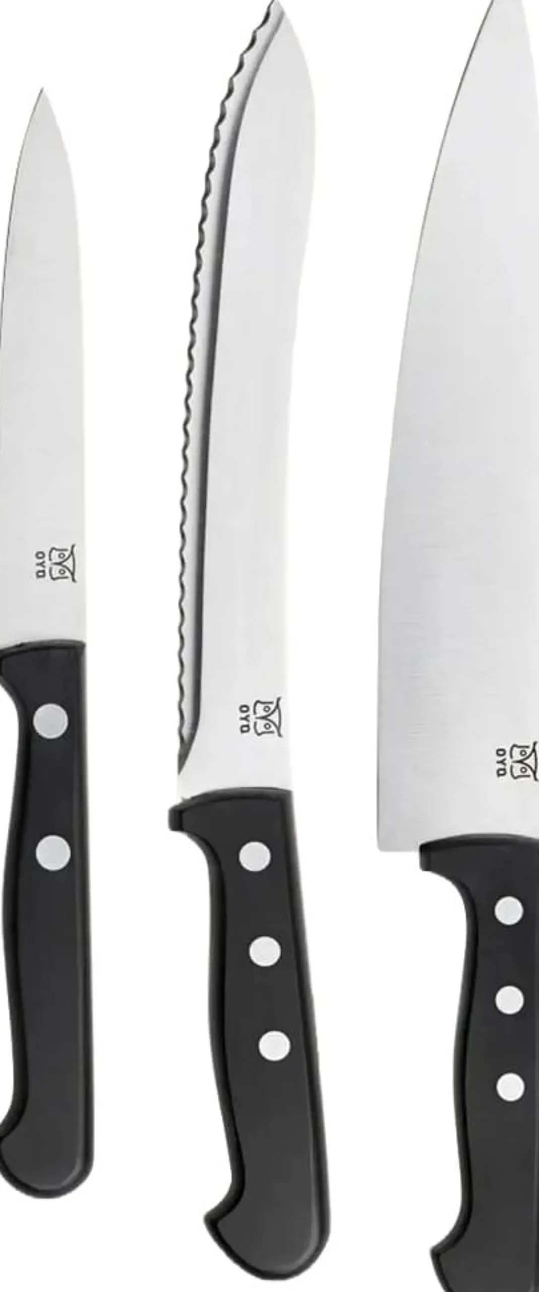 Øyo Budalen 3 Delers Knivsett Sort