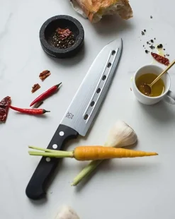 Øyo Budalen Japansk Kokkekniv Sort Skaft, 19cm