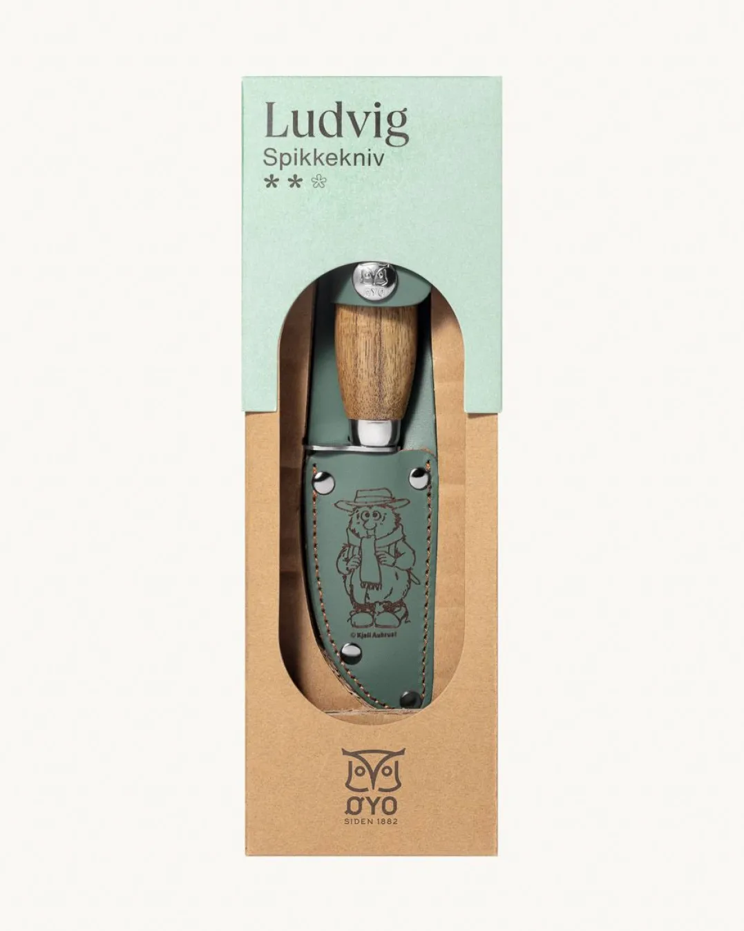 Øyo Ludvig Spikkekniv I Gaveeske Akasie